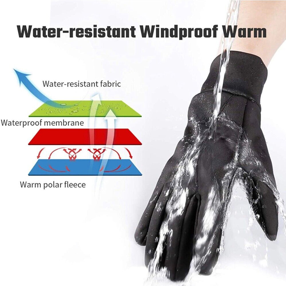 héBei Winter Gloves Touch Screen Water Resistant Thermal for Running Cycling Driving Hiking Windproof cycling gloves for Men and Women